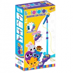 Bolofofos Microfone Com Pedestal - Fun F0116-1