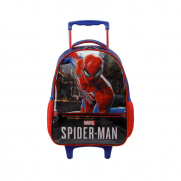 Mochila Com Rodinhas Vermelha Spider Man - Xerius 11670