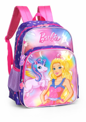 Roxo Unicórnio Fantasia Barbie Mochila - Luxcel IS39981BB-RX