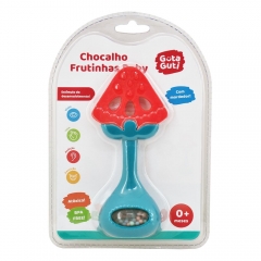 Morango Chocalho Frutinhas Baby - DM Toys DMB5800