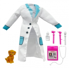 Veterinária Roupinha De Boneca Profissões - DM Toys DMT6412