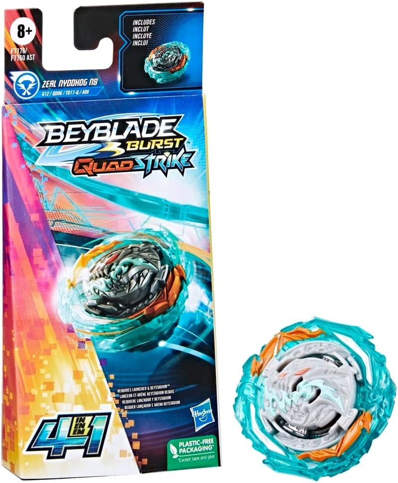 Zeal Nyddhog N8 Beyblade Sem Lançador - Hasbro F7776 - Noy Brinquedos