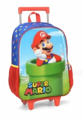 Mochila Com Rodas Azul Super Mário - Maxlog IC39432
