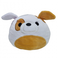 Cachorro Branco Pelúcia Fofinha De Apertar - AP Toys XZ-1549