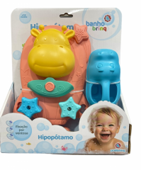 Hipopótamo Cascata Banho Brinq Sortido - Polibrinq BB3009
