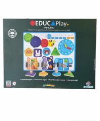 Tabuleiro Formas Geométricas Educ Play - Polibrinq BDM27