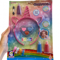Kit Tiara De Unicornio Charmosa Rainbow - Cotiplas 2642