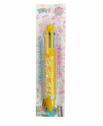 Caneta Lantejoulas 6 Cores School Sortido - Polibrinq SCB42