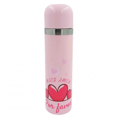 Mais Amor Garrafa Rosa Inox - C3b CB1035