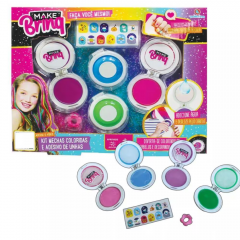 Kit Mechas Coloridas E Adesivos De Unhas - Polibrinq MK49