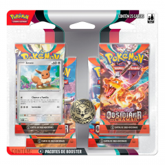 Eevee Blister Quadruplo Obsidiana Pokemon - Copag 33491