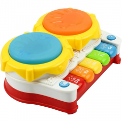 Piano Tambor Musical 2 Em 1 Super Baby - BBR Toys R3320