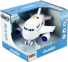 Avião De Brinquedo Com Som E Luzes - BBR Toys R3340