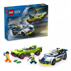 Lego City Perseguição De Carro Polícia E Muscle - Lego 60415
