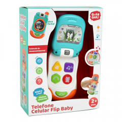 Flip Baby Telefone Celular Guti Sortido - DM TOYS DMB6826