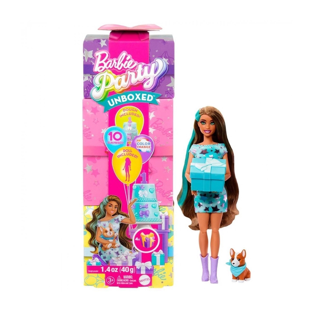 Barbie Party Festa Reveal 10 Surpresas - Mattel JFG68 - Noy Brinquedos
