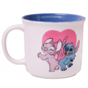 Caneca Tom 350Ml Stitch E Angel - Zonacriativa 10026385