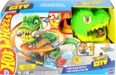 Pista Aspiral T-Rex City Hotwheels - Mattel JBM73-944Ac