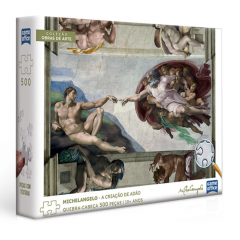 Quebra-Cabeça 500 Pcs A Criação De Adão - Toyster 003234