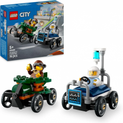 Pack Carros Corrida Avião Vs.Leito De Hospital - Lego 60459cone