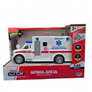 Ambulância Resgate Rápido Com Luz E Som - BBR Toys R3674