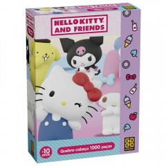 Hello Kitty E Amigos Quebra Cabeça 1000 Pcs - Grow 04987