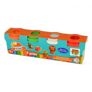 Kit 4 Potes Massinha Mania - DM TOYS DMT6633
