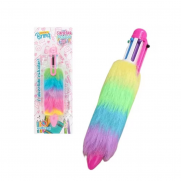 Caneta Multicolorida Pelucia Plush Color - Polibrinq SB07