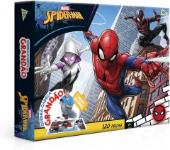Spider-Man Quebra-Cabeça 120 Peças Grandão - Toyster 003438