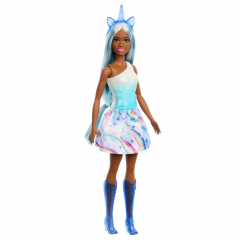 Barbie Unicórnio Top Branco - Mattel HRR12-HRR14