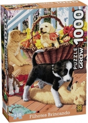Filhotes Brincando Quebra Cabeça 1000 Peças - Grow 04382