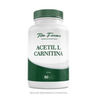 Acetil L Carnitina 500mg - 60 Cps