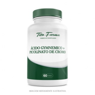 Ácido Gymnemico 100mg + Picolinato de Cromo 100mcg - 60 Cps