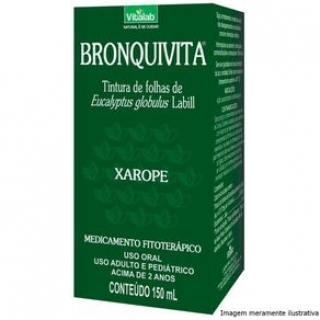 Bronquivita Xarope - Auxilia a Aliviar Inflamações na Garganta, Gripe e Tosse (150mL) Vitalab