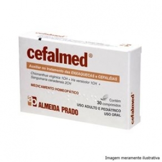 Cefalmed - Auxiliar no Tratamento das Enxaquecas e Cefaleias (30 Comprimidos) - Almeida Prado