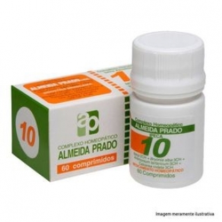 Complexo Homeopático Nº 10 (Bronquite) 60 Comprimidos - Almeida Prado