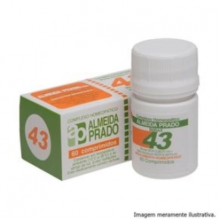 Complexo Homeopático Nº 43 (Estomatite) 60 Comprimidos - Almeida Prado