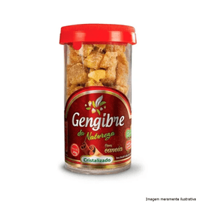 Cristais de Gengibre com Canela - 40g Gengibre da Natureza