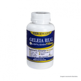 Geleia Real - Ação Antioxidante, Antibacteriana e Fortalece o Sistema Imunológico - 60 Cápsulas - BeeWays