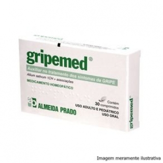 Gripemed - Auxiliar no Tratamento da Gripe (30 Comprimidos) - Almeida Prado