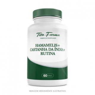 Hamamelis + Castanha da Índia + Rutina - Auxiliar na Circulação e Tratamento de Varizes (60 Cps)