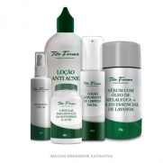 Kit para Pele Acneica - Loção Anti Acne + Loção Espumante + FPS 30 + Sérum Secativo + CÁPSULAS