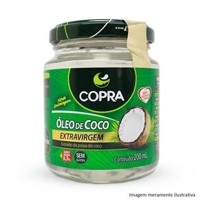 Óleo de Coco Extra Virgem - Promove Menor Acúmulo de Gorduras no Corpo (200mL) Copra