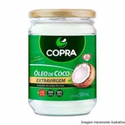 Óleo de Coco Extra Virgem - Promove Menor Acúmulo de Gorduras no Corpo (500mL) Copra