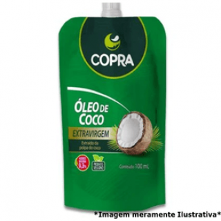 Óleo de Coco Extra Virgem Pouch - Promove Menor Acúmulo de Gorduras no Corpo (100mL) Copra