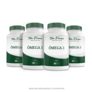 Ômega 3 - 1000mg - 60 Cps x 4 Potes)