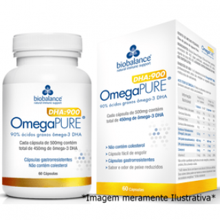 OmegaPURE DHA - Auxilia no Desenvolvimento Neuronal e Acuidade Visual - 60 Cápsulas - Biobalance