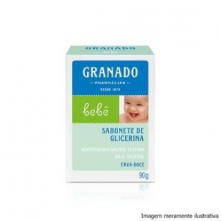 Sabonete Barra de Glicerina Granado Bebê Erva-doce - 90g