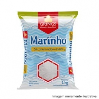 Sal Marinho - Mais Minerais que o Sal Comum - (1kg) Grings