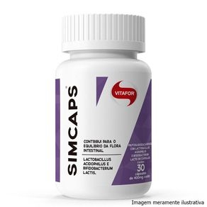 Simcaps (Probióticos) - Contribuição para o Equilíbrio da Flora Intestinal (30 Cápsulas) Vitafor